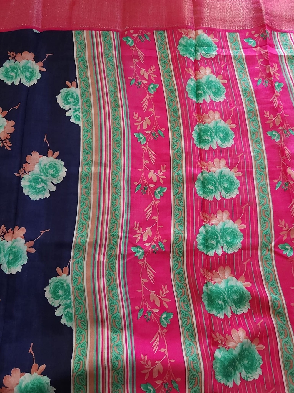 Floral Silk Saree